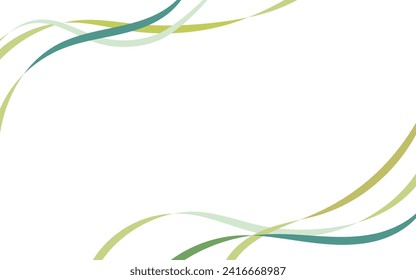 Simple flowing ribbon frame background