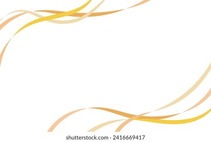 Simple flowing ribbon frame background