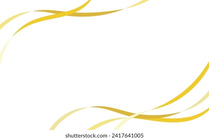 Simple flowing ribbon frame background
