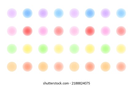 Simple and fluffy polka dot vector illustration.
