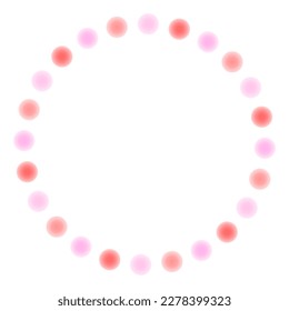 Einfache und flauschige Polka-Punkt-Vektorgrafik.