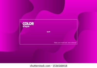 Simple fluid background. Colorful geometric shape composiiton eps10 -Vector