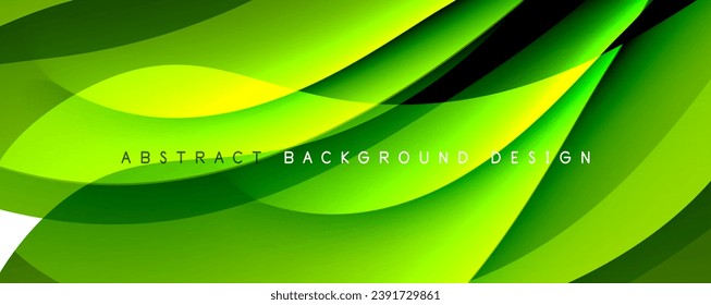 Simple fluid color gradient abstract background with dynamic wave line effect. Vector Illustration For Wallpaper, Banner, Background, Card, Book Illustration, landing page