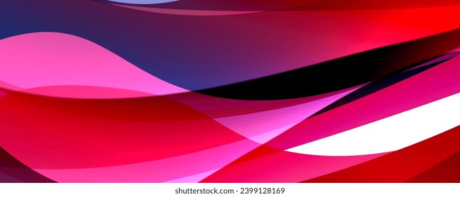 Simple fluid color gradient abstract background with dynamic wave line effect. Vector Illustration For Wallpaper, Banner, Background, Card, Book Illustration, landing page