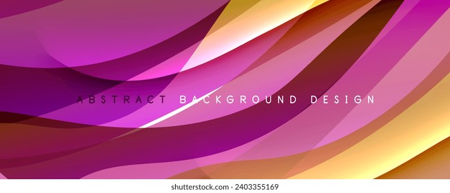 Simple fluid color gradient abstract background with dynamic wave line effect. Vector Illustration For Wallpaper, Banner, Background, Card, Book Illustration, landing page