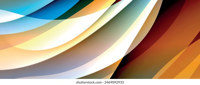 Simple fluid color gradient abstract background with dynamic wave line effect. Vector Illustration For Wallpaper, Banner, Background, Card, Book Illustration, landing page