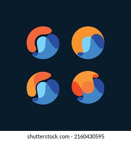 Einfache Symbol-Einstellung für Flüssigkeit und Wellen