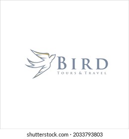 simple fly bird logos dove eagle wings feather cage tours traveling free vector design blue holidays line art animal nature preserve plane icon illustration graphic nature transportation silhouette