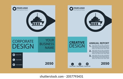 simple flyer background business brochure book cover vector design for consumers