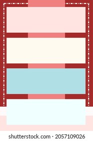 Fondo sencillo del folleto de portada de volante con estilo de bloc de notas y color suave