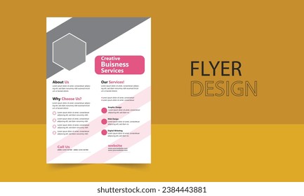 Simple flyer design. Own design