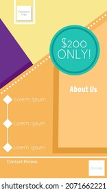Simple flyer design with the right mix of colors.