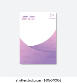 simple flyer design vector illustration