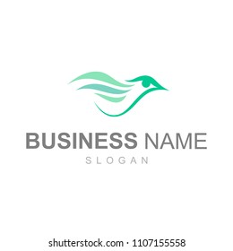 simple flying bird logo with attractive and modern look, logo ready to use
