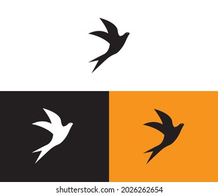 diseño de logotipo de pájaro volador simple