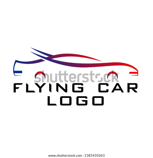 Simple Flying Car Logo\
design