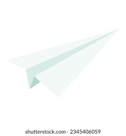 Icono de aislamiento de plano de papel plegado simple, concepto de creatividad