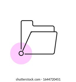 simple folder icon template design