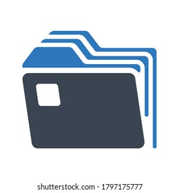 Simple folder icon (vector illustration)