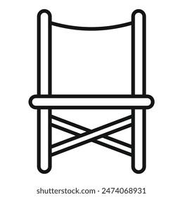 Simple folding chair, perfect for enjoying time around campfire