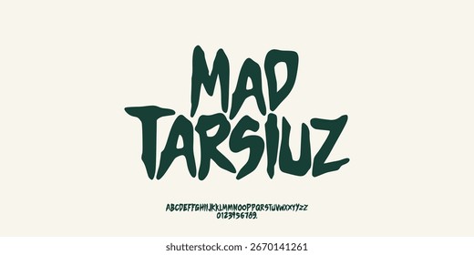  simple font, groovy uppercase number playful fun , typography letter vintage design vector creative hand drawn fonts, iconic logos , cartoon comic, greeting card, product packaging, print