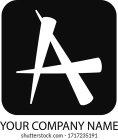 simple font icon company logo