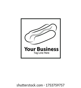 simple food brand design black and white