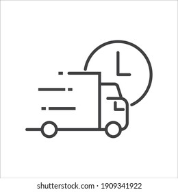 Simple Food Delivery Related Vector Line Icons.