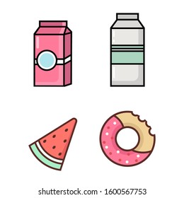 simple food and drink icon design for your web site design, logo, app, UI, vector illustration