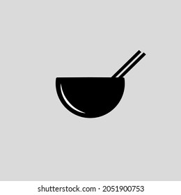 Simple food icon logo design