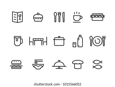 Simple Food Icon Vector Stock Vector (Royalty Free) 1015566052 ...