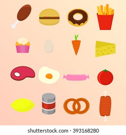 Simple Food Illustrations
