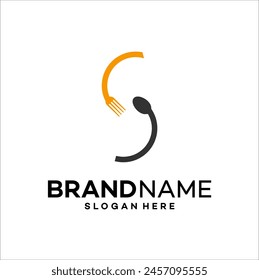 simple food logo design vector