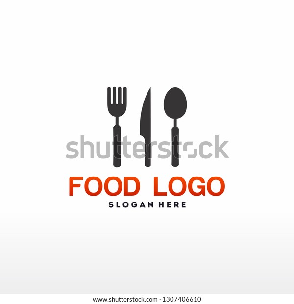 Simple Food logo designs, Restaurant logo symbol, vector Logo Template