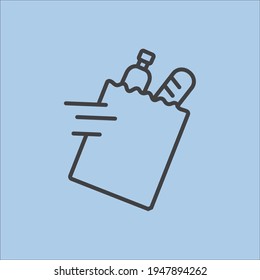 Simple food related vector line icon.