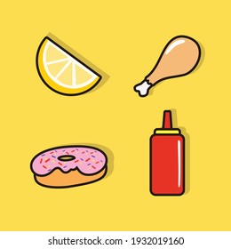 simple food vector icon design