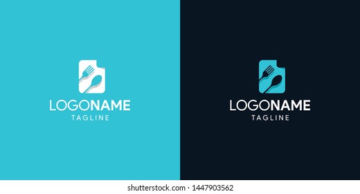 Simple foodmenu logo design ready to use