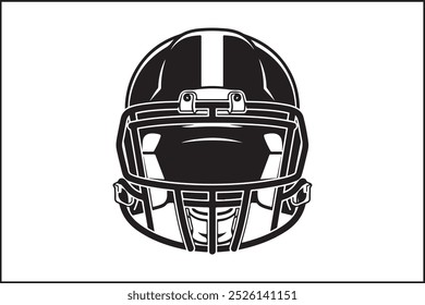 Simple Football Icon with Thick Outline: A minimalist football icon featuring a bold, thick outline, emphasizing the distinct stitching pattern. The football shape is easily recognizable, making 