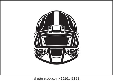 Simple Football Icon with Thick Outline: A minimalist football icon featuring a bold, thick outline, emphasizing the distinct stitching pattern. The football shape is easily recognizable, making 