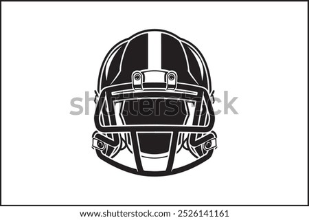 Simple Football Icon with Thick Outline: A minimalist football icon featuring a bold, thick outline, emphasizing the distinct stitching pattern. The football shape is easily recognizable, making 