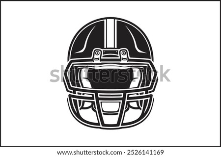 Simple Football Icon with Thick Outline: A minimalist football icon featuring a bold, thick outline, emphasizing the distinct stitching pattern. The football shape is easily recognizable, making 