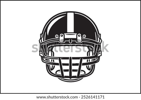 Simple Football Icon with Thick Outline: A minimalist football icon featuring a bold, thick outline, emphasizing the distinct stitching pattern. The football shape is easily recognizable, making 