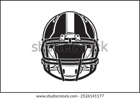 Simple Football Icon with Thick Outline: A minimalist football icon featuring a bold, thick outline, emphasizing the distinct stitching pattern. The football shape is easily recognizable, making 