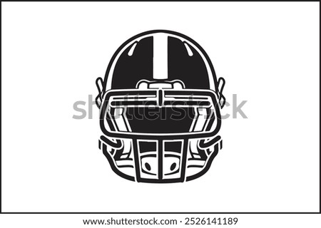 Simple Football Icon with Thick Outline: A minimalist football icon featuring a bold, thick outline, emphasizing the distinct stitching pattern. The football shape is easily recognizable, making 