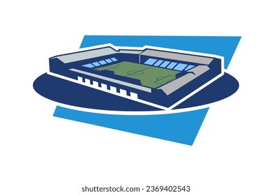 Simple football stadium icon, Sport icon, flat, football stadium vector icon. vector illustration.