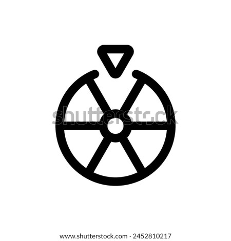 Simple Fortuen Wheel icon. The icon can be used for websites, print templates, presentation templates, illustrations, etc