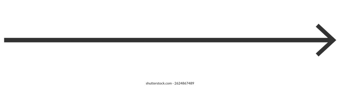 Simple Forward Arrow Icon for Directional Use