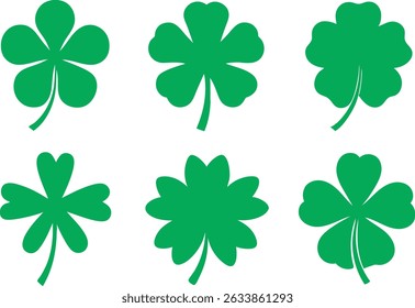 A simple four-leaf clover icon, likely for use in user interfaces, app design