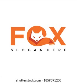 simple fox creative logo