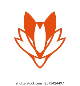 simple fox head logo on white backgroun